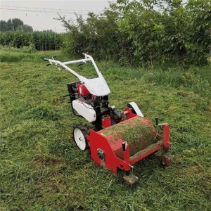 農田綠化手推滅草機 公園大棚碎草還田機 柴油電啟動植保機械